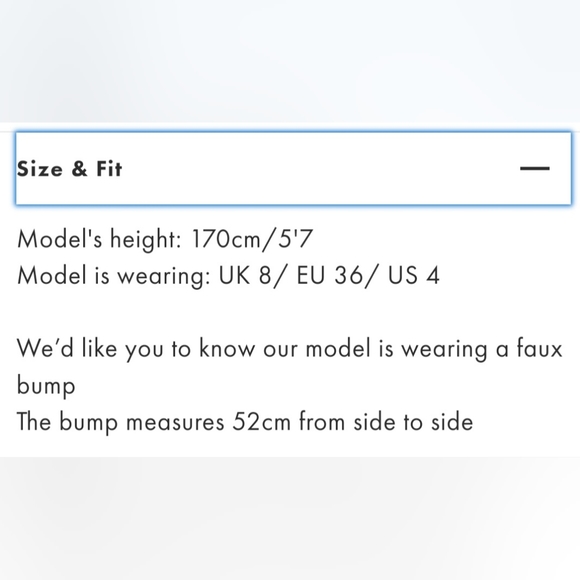 Hope & Ivy maternity cold shoulder dress. NWOT purchased from ASOS - Picture 5 of 8